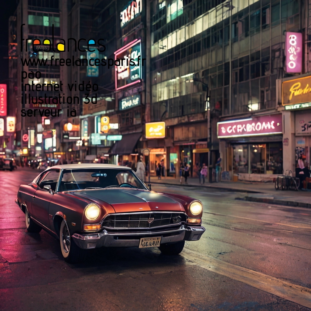 Pao mise en page internet vidéo illustration 3d serveur IA générative AI freelance paris studio de création magazines bhy9mhv0